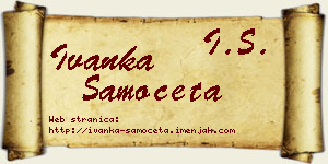 Ivanka Samočeta vizit kartica